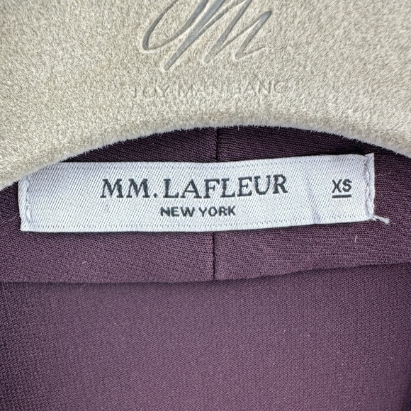 MM Lafleur Deneuve Faux Wrap Top Womens XS Stretch Quiet Luxury Old Money Office - Picture 6 of 10